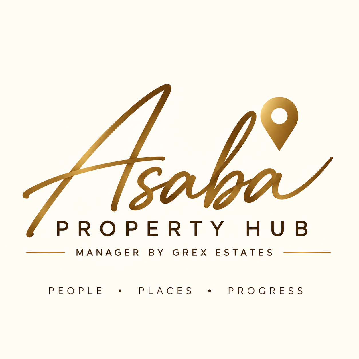 Asaba Property Hub logo, managed by Grex Estates